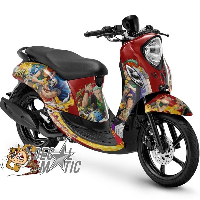 Decal Fino Full body + Stiker Dashboard Fino FI 125 Premium Grande / Karbu One Piece Zoro