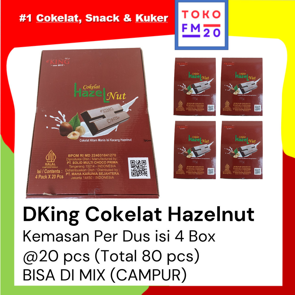 

DKING COKELAT HAZELNUT - SATU DUS ISI 4 KOTAK BISA DI MIX/CAMPUR
