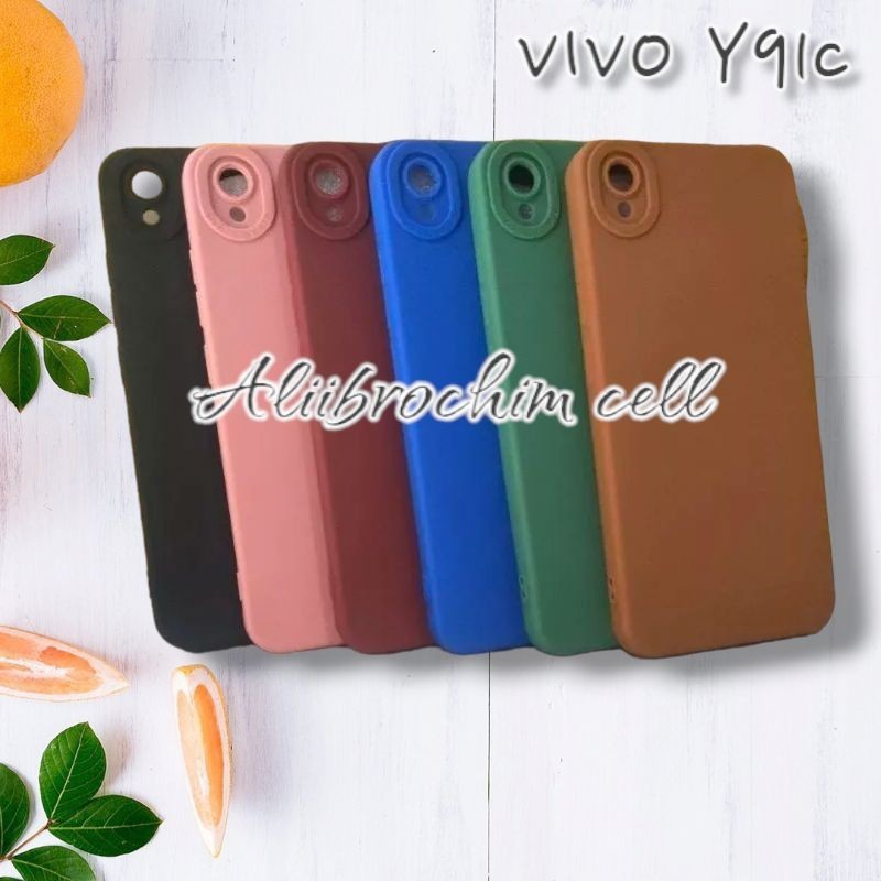 Silicon Casing Vivo Y91c Softcase Macaron Pro Camera Original TPU