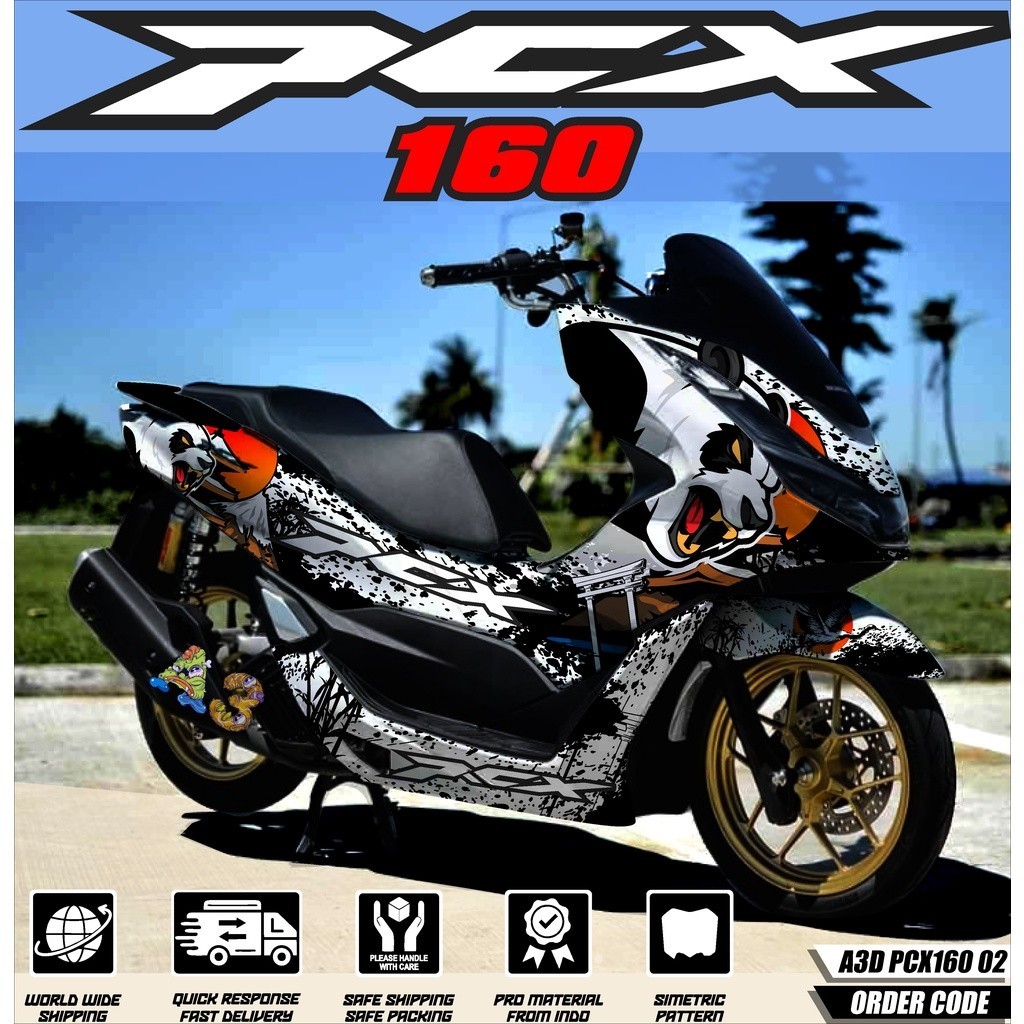 Decal Sticker PCX 160 2021 Fullbody - Dekal PCX 160 New Decal Sticker Honda PCX 160 2021 atriplegrap
