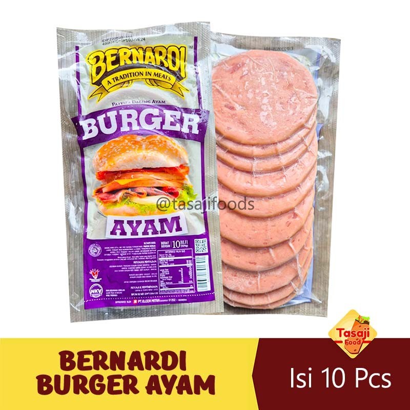 

Bernardi Burger Ayam Isi 10 pcs Burger Patties