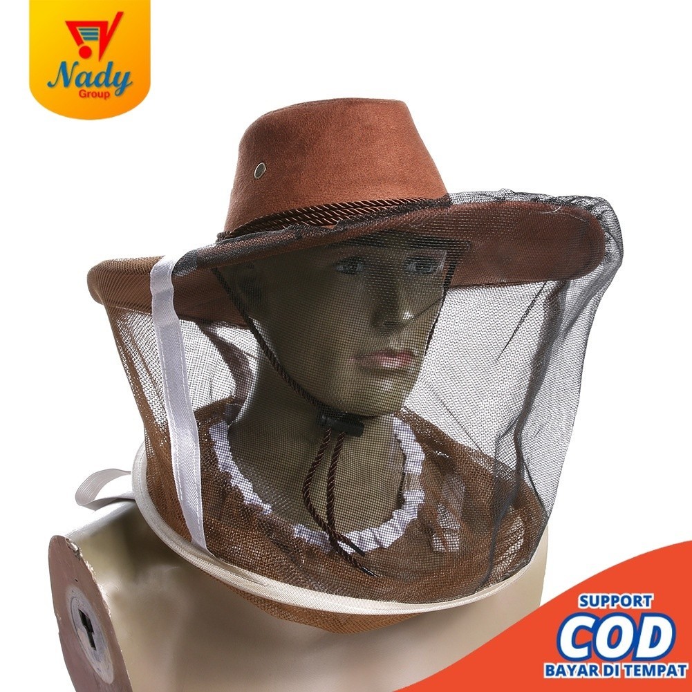 Topi Mancing - Topi Memancing - Topi Pemancingan - Topi Nyamuk - Topi Jaring Lebah Serangga