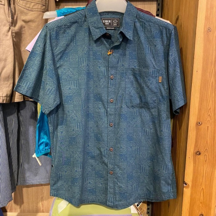 EIGER 1989 KEMEJA BATIK PRIA X-HONALO SHIRT - GREEN