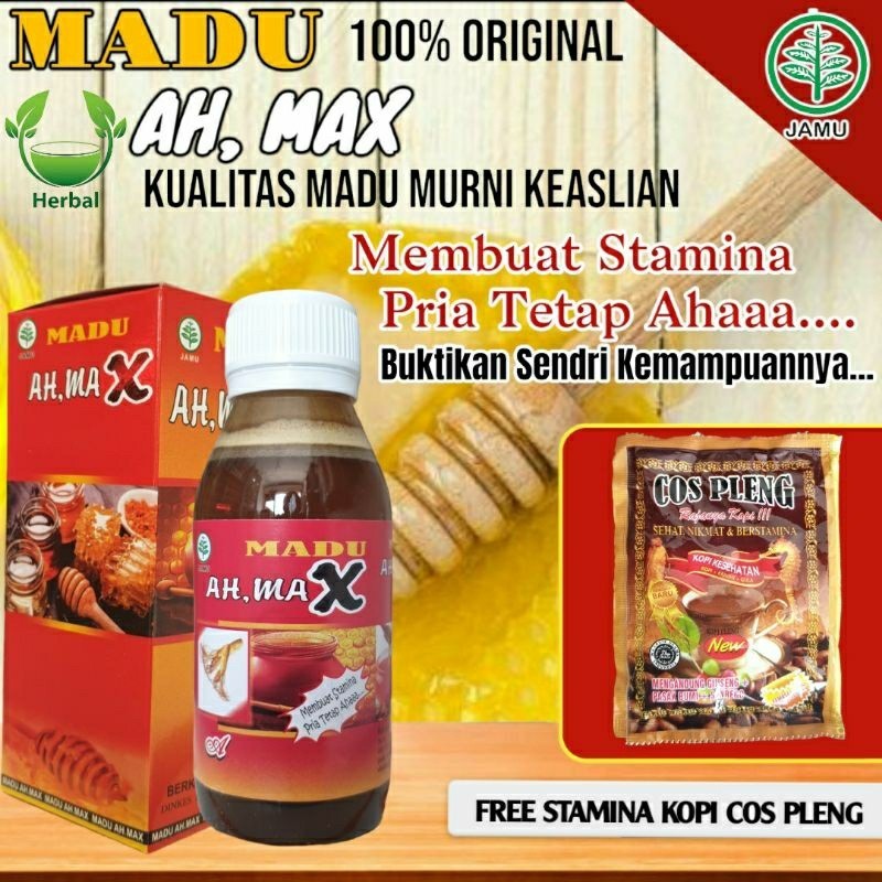 

MADU AH,MAX 100% ORIGINAL|FREE KOPI STAMINA COS PLENG