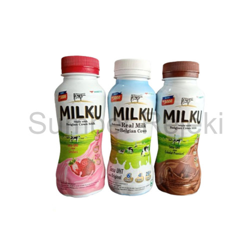 

MILKU SUSU BOTOL VARIAN ORIGINAL COKLAT STRAWBERRY 200ML | SUSU MILKU