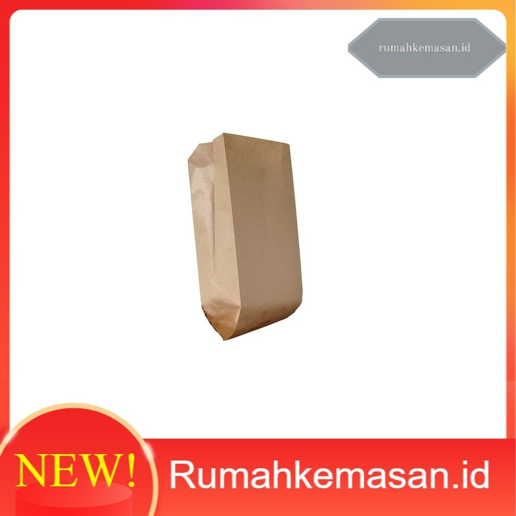 

TERMURAH [100PCS] Paper Bag Grade Kantong Kertas 13x25x8 / Paper Bag COKLAT / Kraft Bag Pembungkus Gorengan