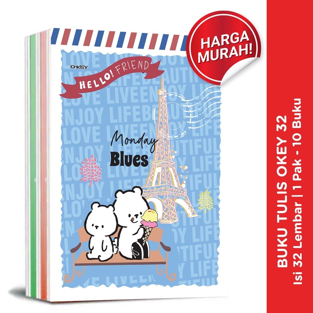 

Buku Tulis 32 Lembar Okey - Satuan