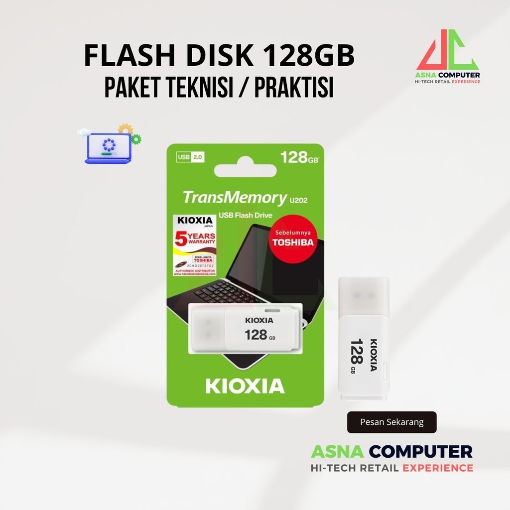 Flashdisk Paket Lengkap Teknisi Servis PC Komputer Laptop 128GB