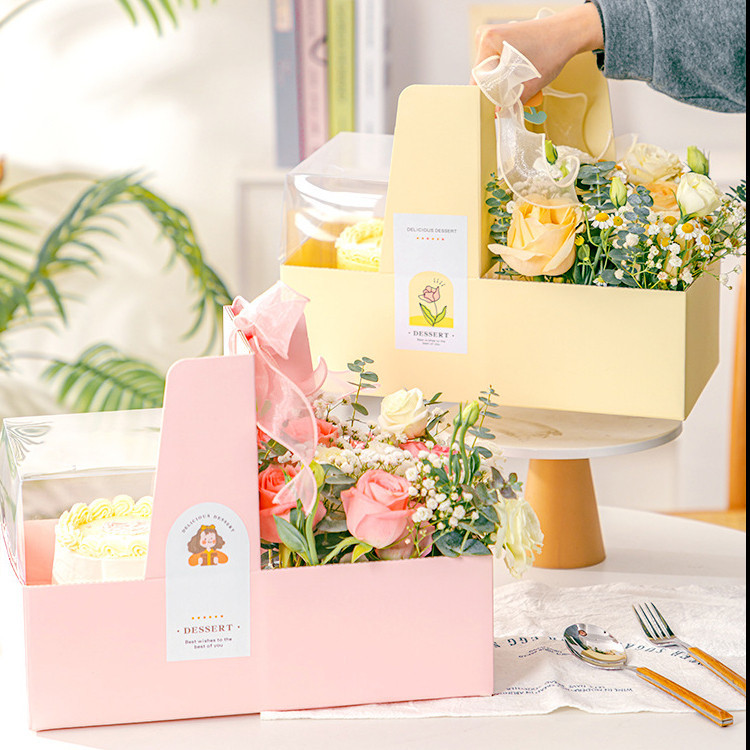 

Kotak Bunga dan Kue Portable Instan / Gift Box Flower Cake