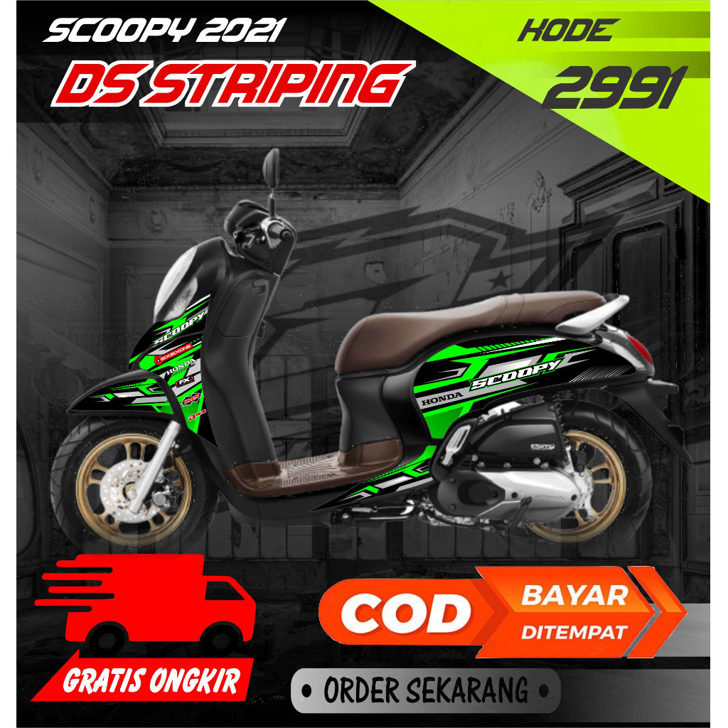 STRIPING VARIASI SCOOPY/ STRIPING MOTOR HONDA SCOOPY NEW 2021-2023 NEW DESIGN VARIASI