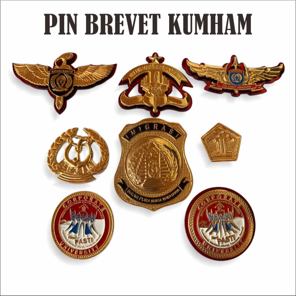 PSN_ATRIBUT ATRIBUT KUMHAM/ATRIBUT KEMENKUMHAM Pin pengayoman, pin pasti, pin satgas kantib, emblem 