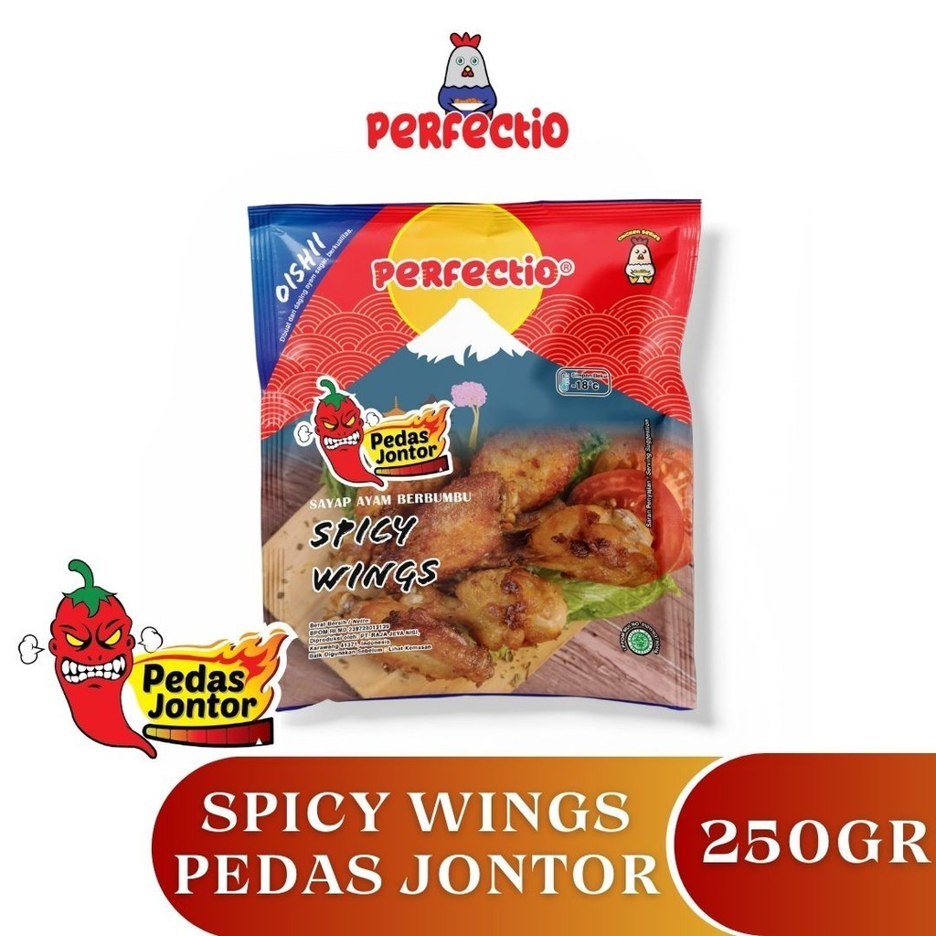 

Perfectio Spicy Wings Pedas Jontor 250 Gr Premium Halal