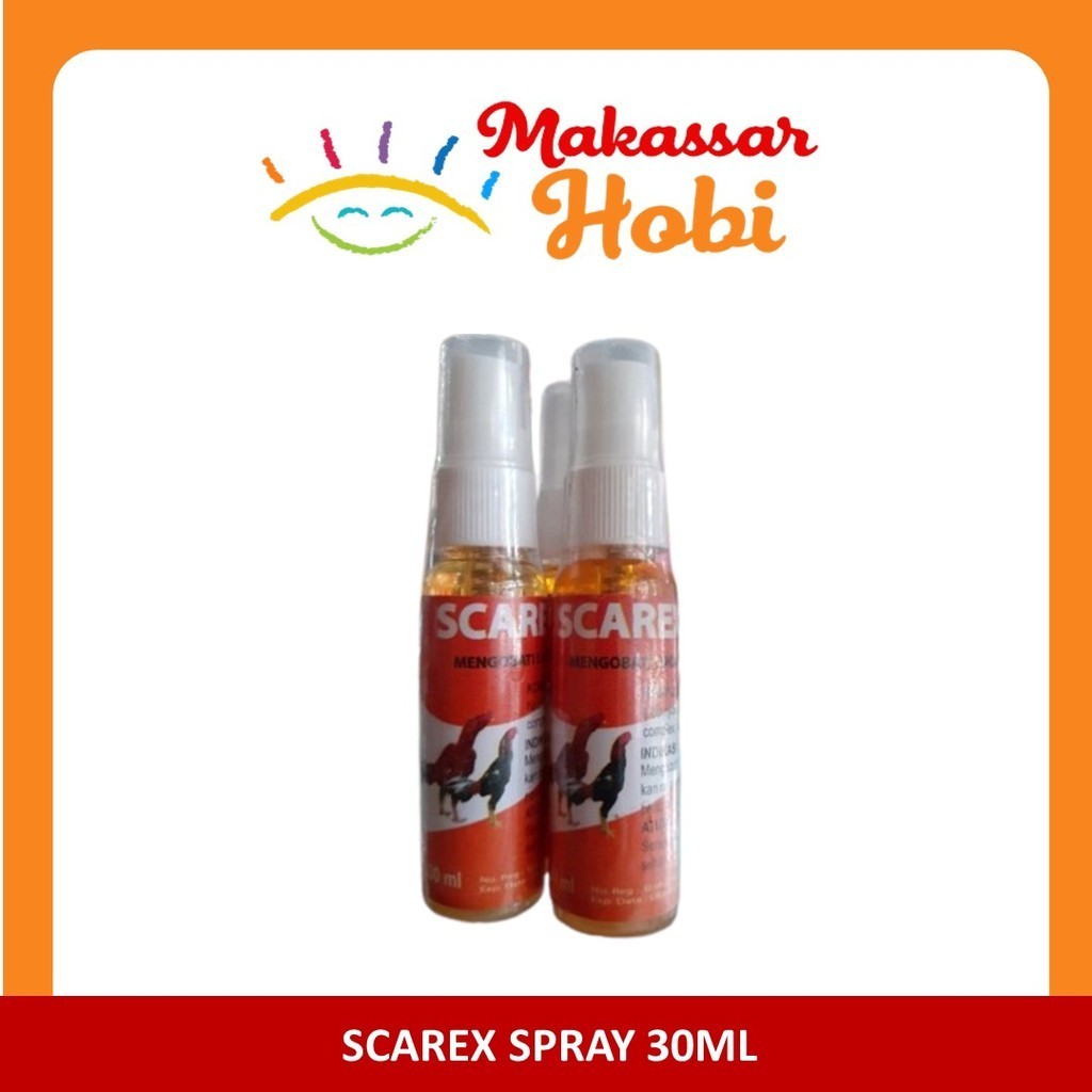 SCAREX spray 30ml Obat Luka Ayam Aduan Jago Semprot Infeksi Tamasindo