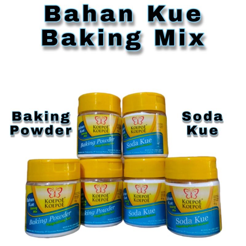 

Bahan kue Baking mix √ Soda Kue √ Baking Powder √ koepoe koepoe