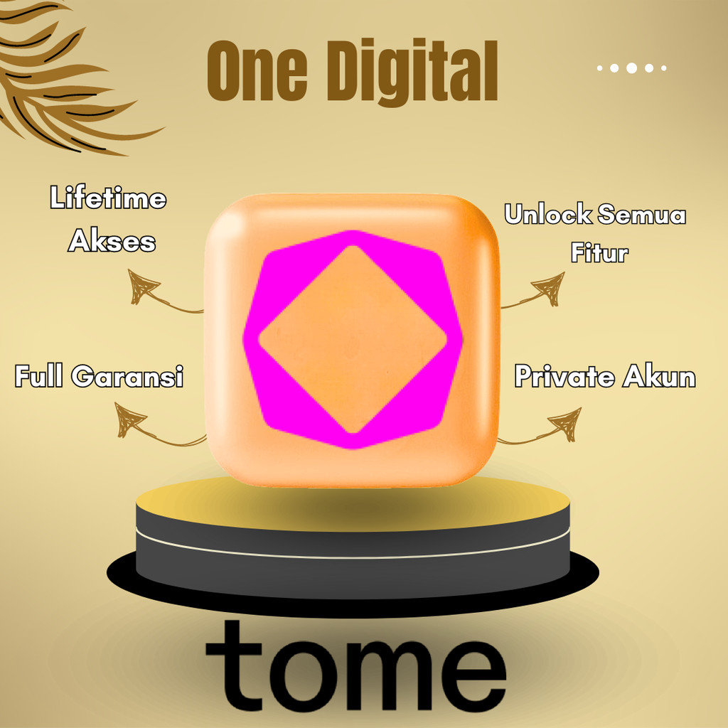 TOME.APP AI Premium Murah Privat Lifetime Full Garansi