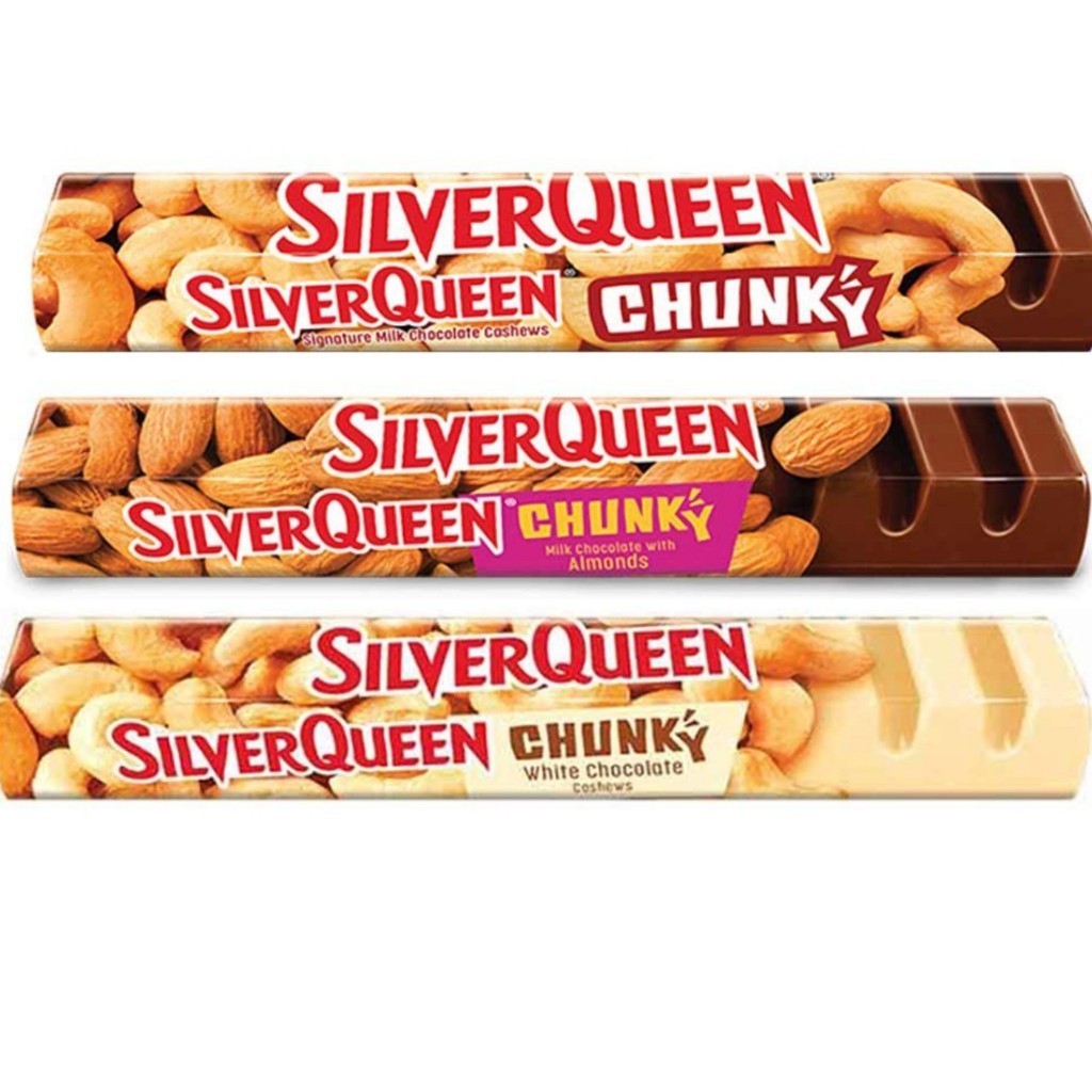 

Silverqueen Chunky Bar 85g 95 gr | white cashew almond