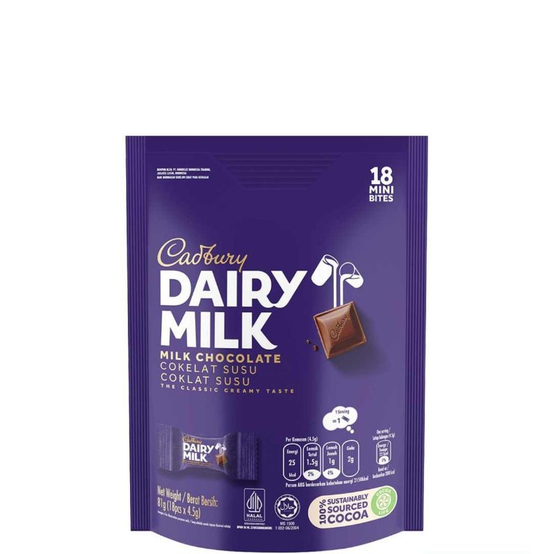 

Cadbury Dairy Milk Share Pack isi 18 butir Cokelat