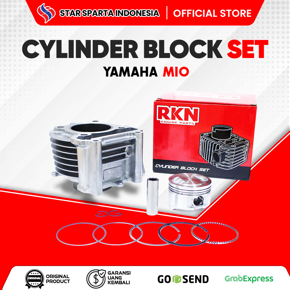 RKN - CYLINDER ASSY / BLOK SEHER Mio, M3, J, Xb