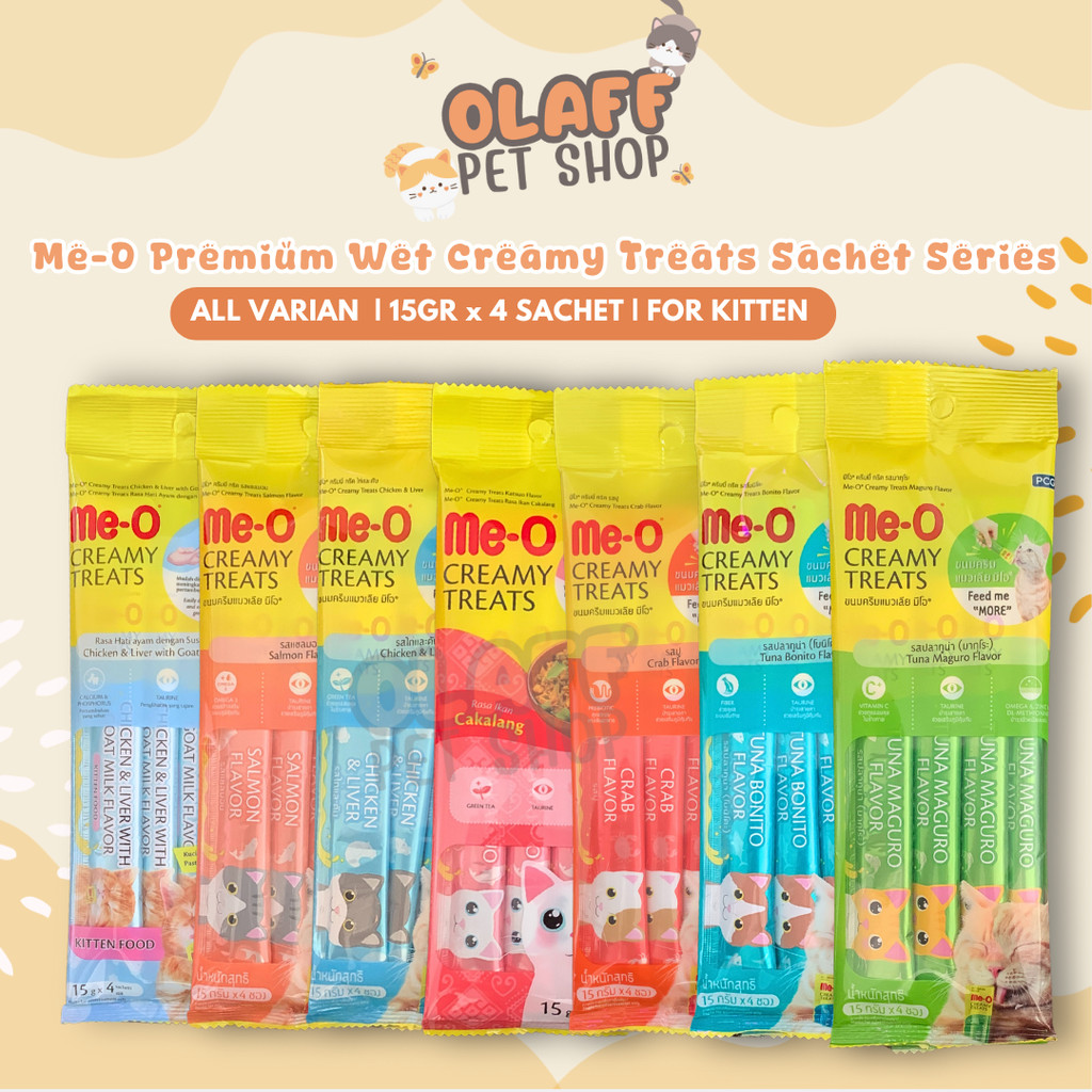 

Lezatoz_Genz Meo Creamy Treats Snack Kucing 4X15Gr