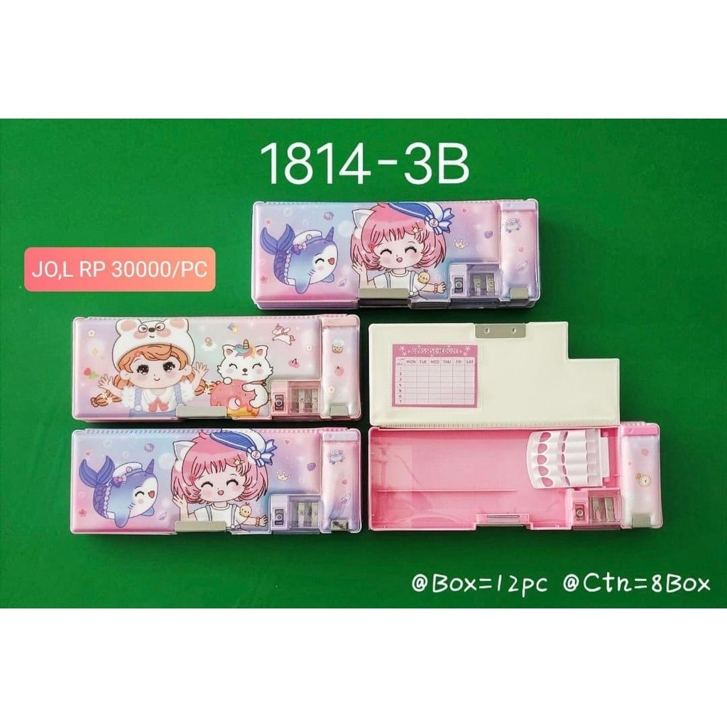 

KOTAK PENSIL KARAKTER LUCU + RAUTAN + MAGNET 1814-3B