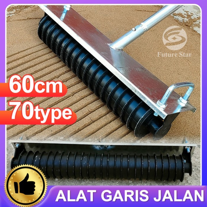

Alat Garis Penggaris Jalan Beton 60 cm Floor Emboser Concrete Cement Pavement Embossing Device Non-slip Embossing Highway Road Drawing Device Manual Embossing Machine Alat Cetak Timbul Trotoar Semen 70 Type