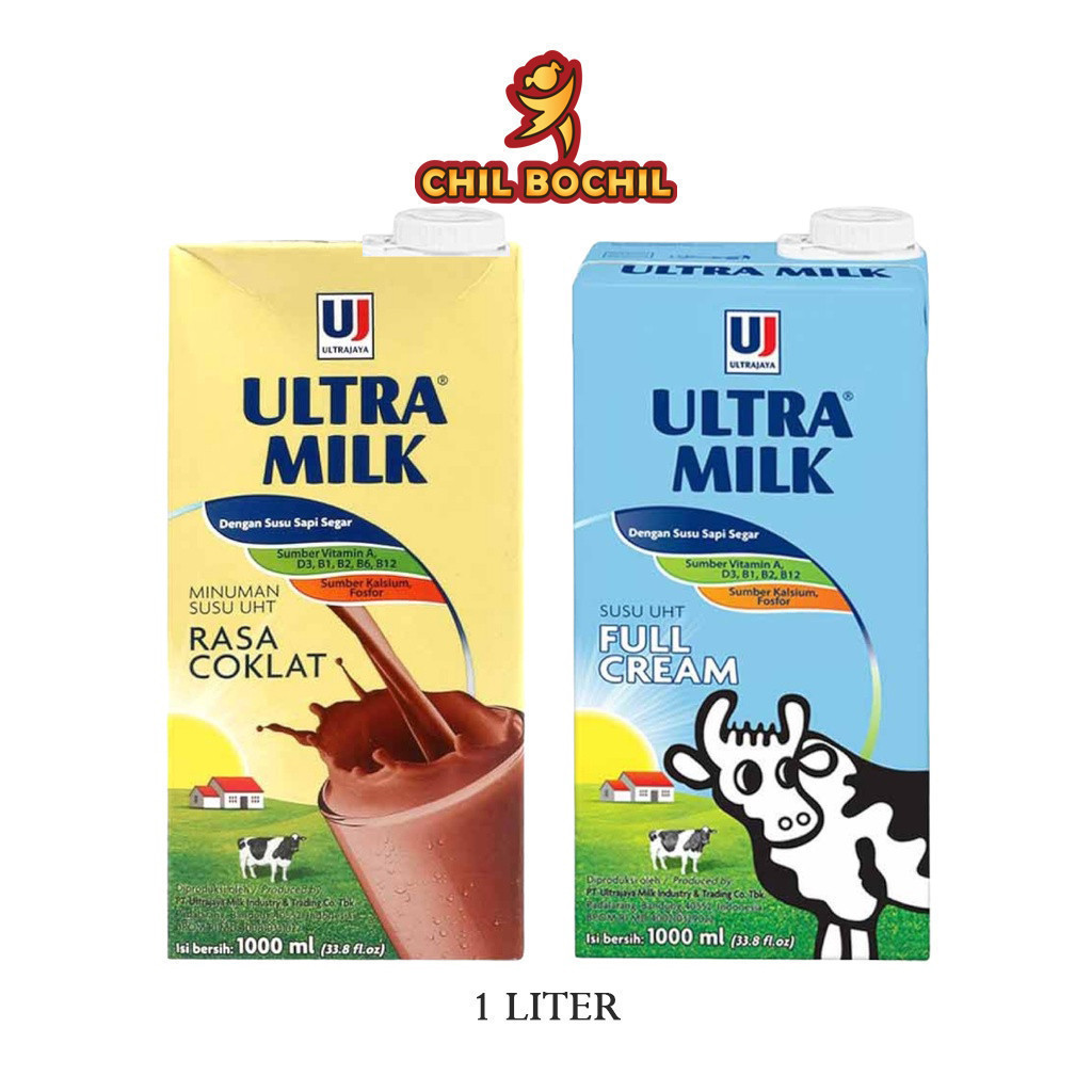 

SUSU ULTRA 1 LITER - SUSU ULTRA MILK SUSU UHT FULL CREAM 1000ML ULTRA JAYA- CHIL BOCHIL