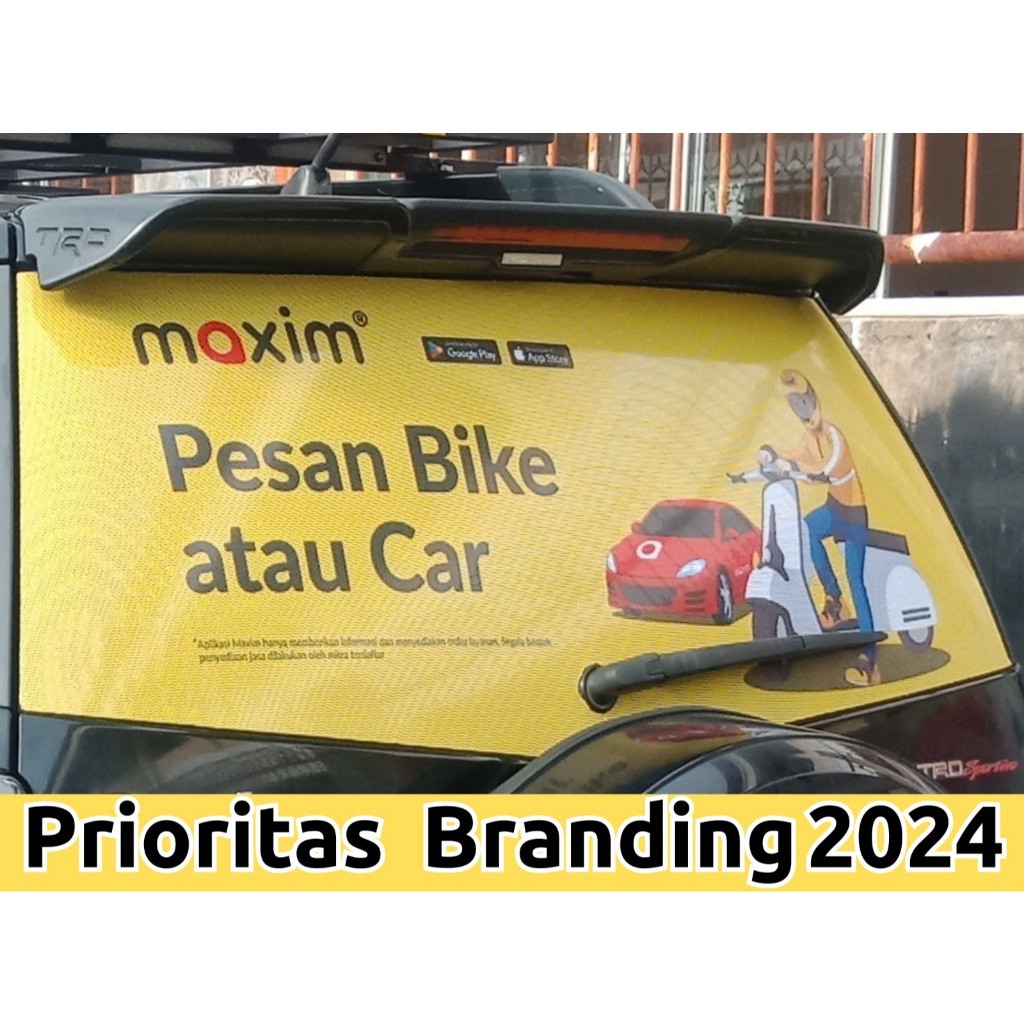 STIKER MAXIM PRIORITAS KACA BELAKANG 2024