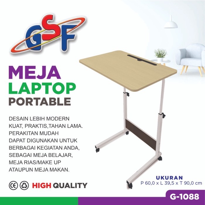Meja Portable Laptop Meja Serbaguna Meja Laptop Kasur Meja Roda - MODEL 1