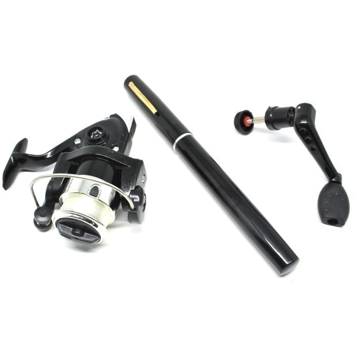 alat pancing pena set joran dan reel 1,4 mtr / pena pancing portabel
