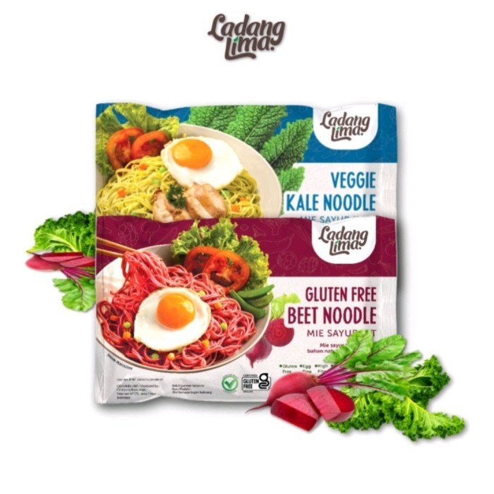 

MIE BEET LADANG LIMA 76GR - MIE SAYUR SEHAT GLUTEN FREE - Mie Beet