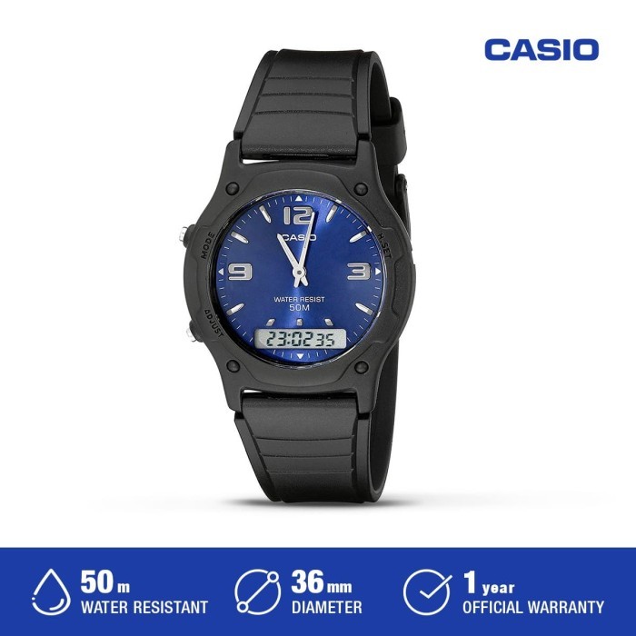 Casio Jam Tangan Pria AW-49HE-2AVDF Original