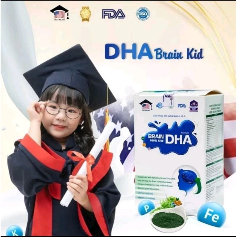 DHA BRAIN KID NUTRISI VITAMIN OTAK ANAK CERDAS - DHA PENGEMBANGAN OTAK ANAK ORIGINAL