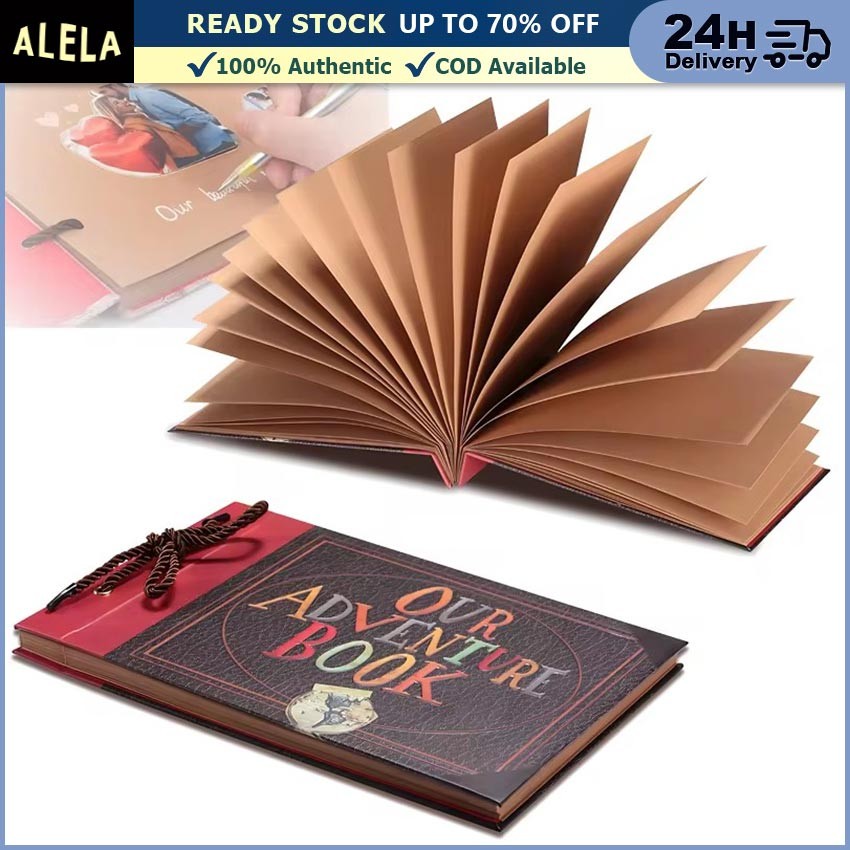 Our Adventure Book Album Vintage Aesthetic Tebal Hardcover Buku Journaling DIY Scrapbook Custom Foto