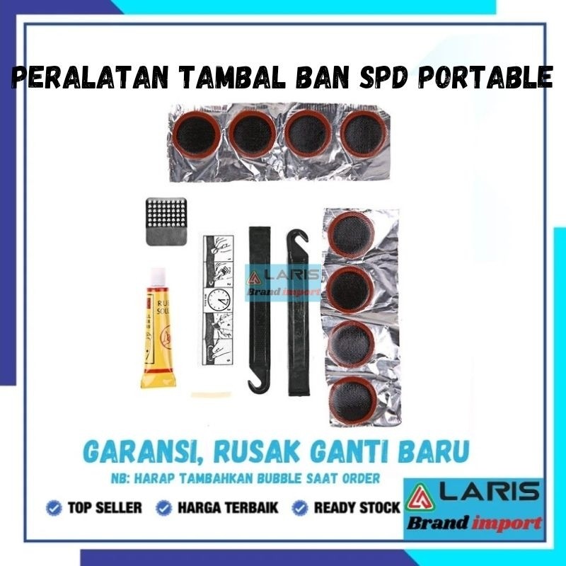 RM21388 - Peralatan tambal ban sepeda portable - dengan box - Bike tire repair tool set peralatan ta