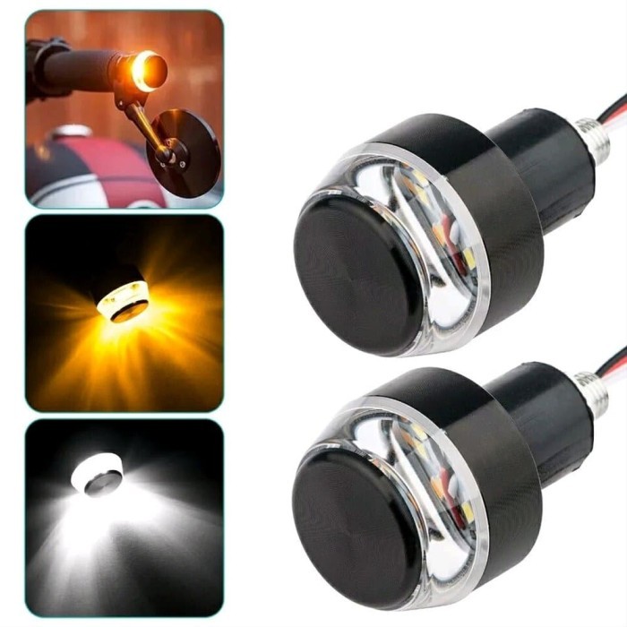 

Lampu DRL SEN Jalu Handle Sein Motor LED Stang Motor Waterproof 2 Pcs
