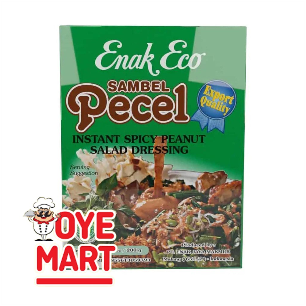 

ENAK ECO SAMBEL PECEL SEDANG BOX 185GR/ BUMBU INSTAN