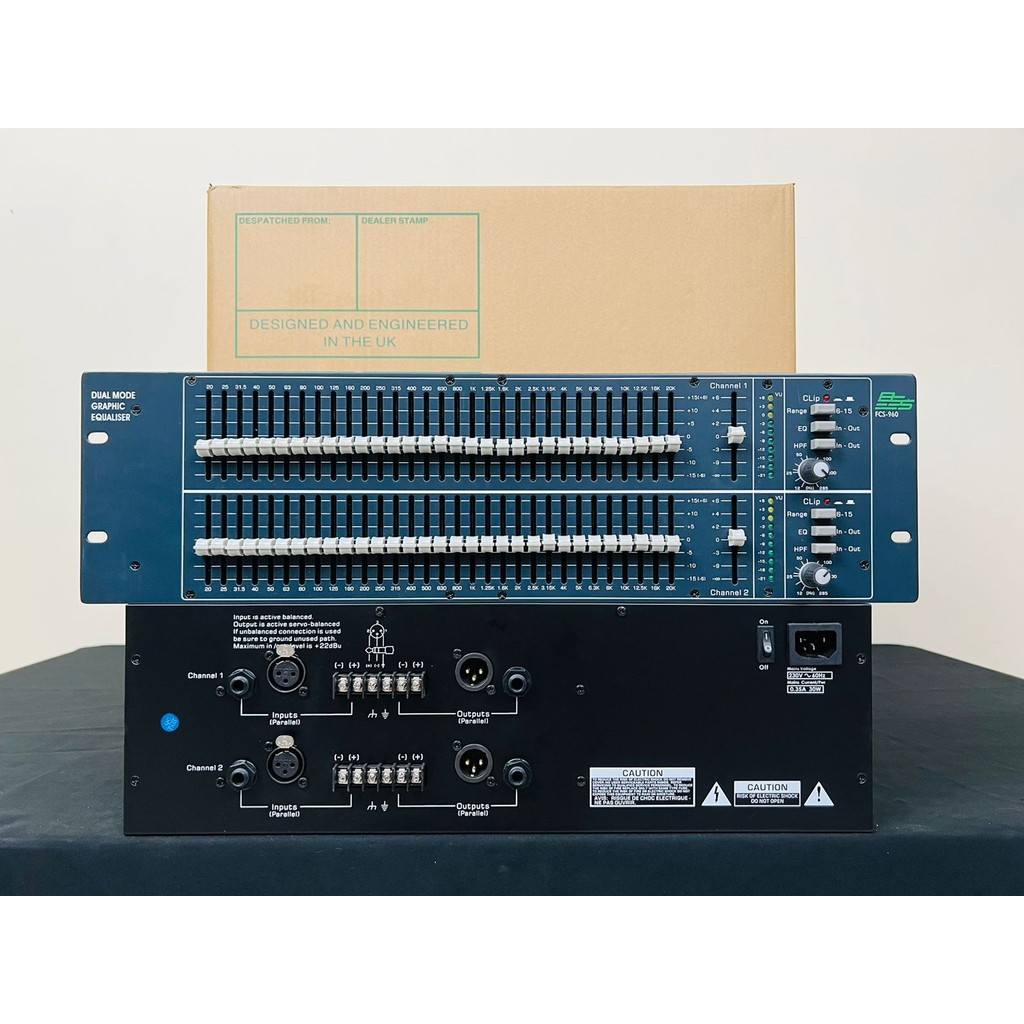 EQUALIZER BSS FCS960 2x31 BAND 3U FCS 960 / fcs960