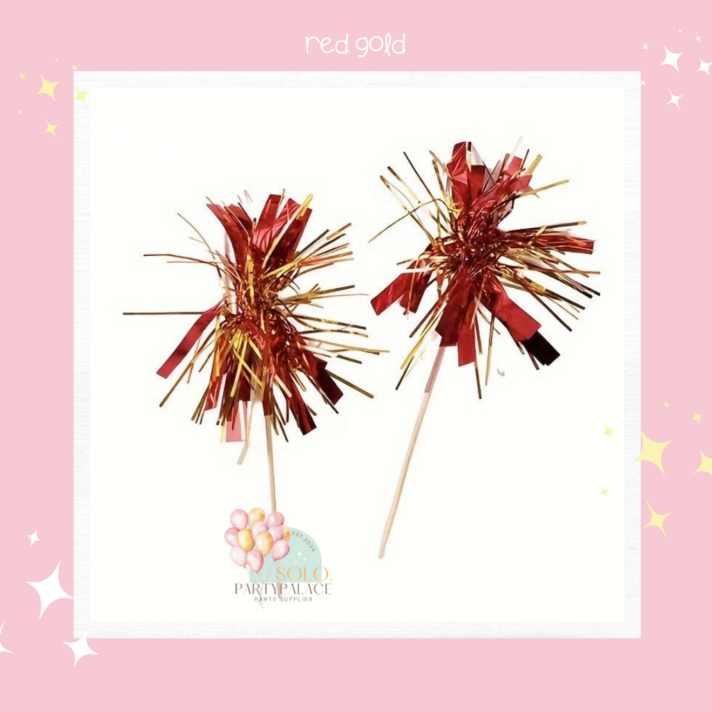 FIREWORKS TOPPER Cake topper hiasan kue cake cupcake kembang api fireworks (mainan) yamama baking