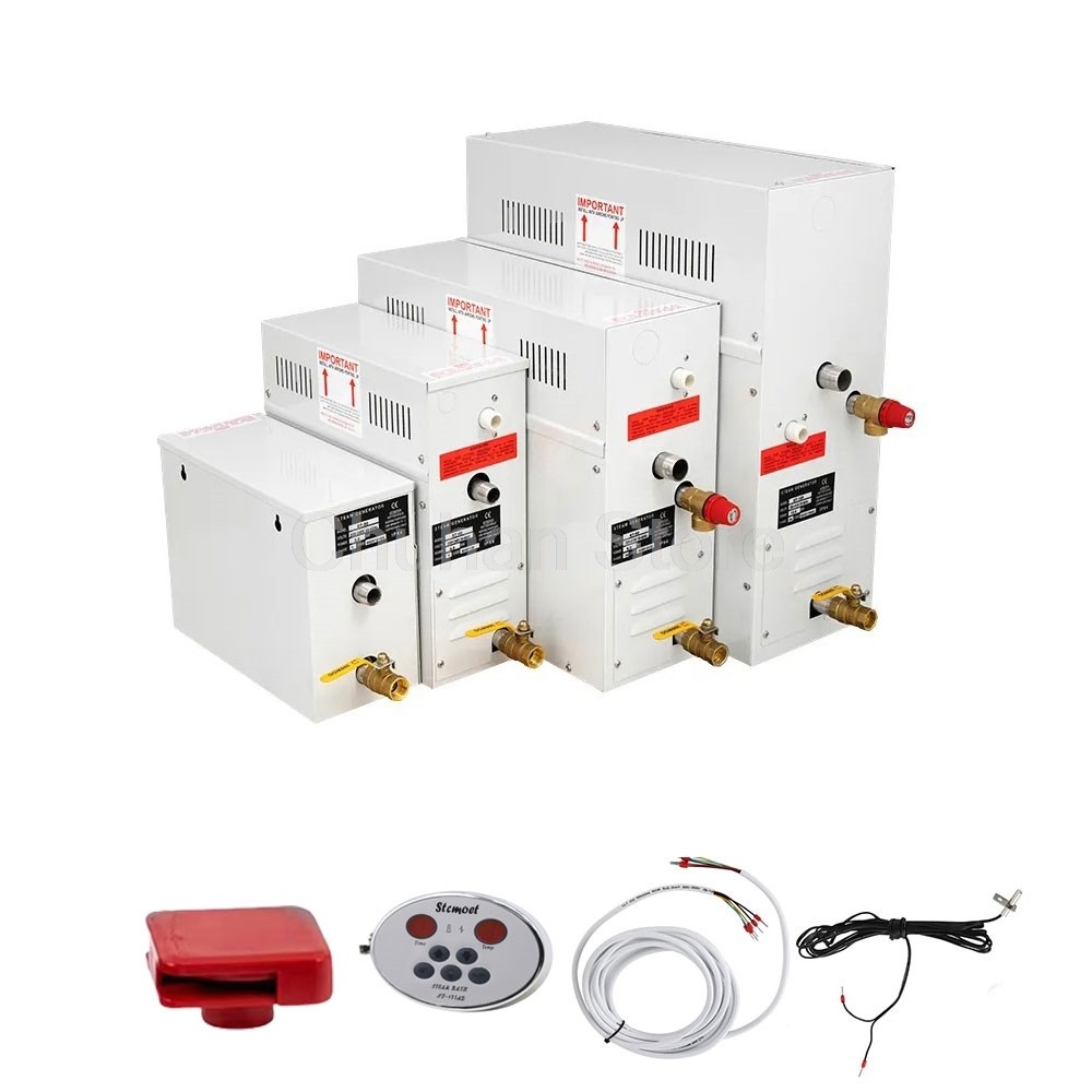 ST120 12/15/18KW Steam Generator Sauna Steam Bath Machine For Shower Home Sauna Room SPA Steam Machi