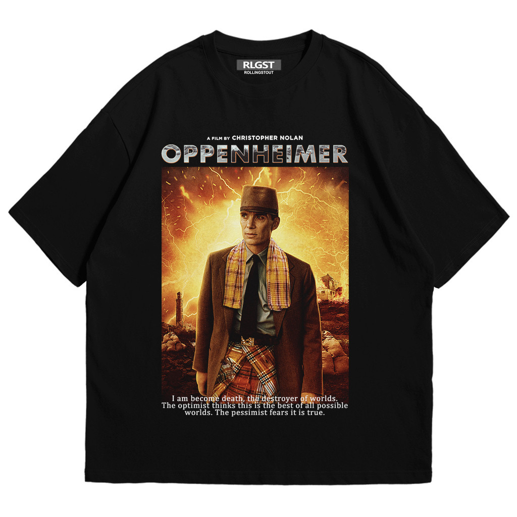 【COD】S-4XL Rollingstout - OppenHeimer | KAOS BAND & PARODI FILM | BAJU MUSIK METAL ROCK