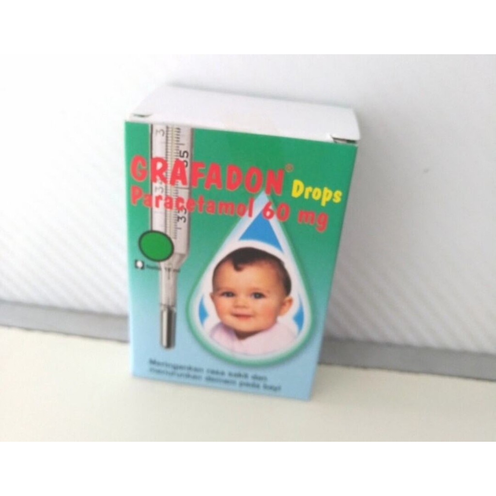 GRAFADON paracetamol PCT drop drops 15ml sirup obat demam turun panas bayi anak murah
