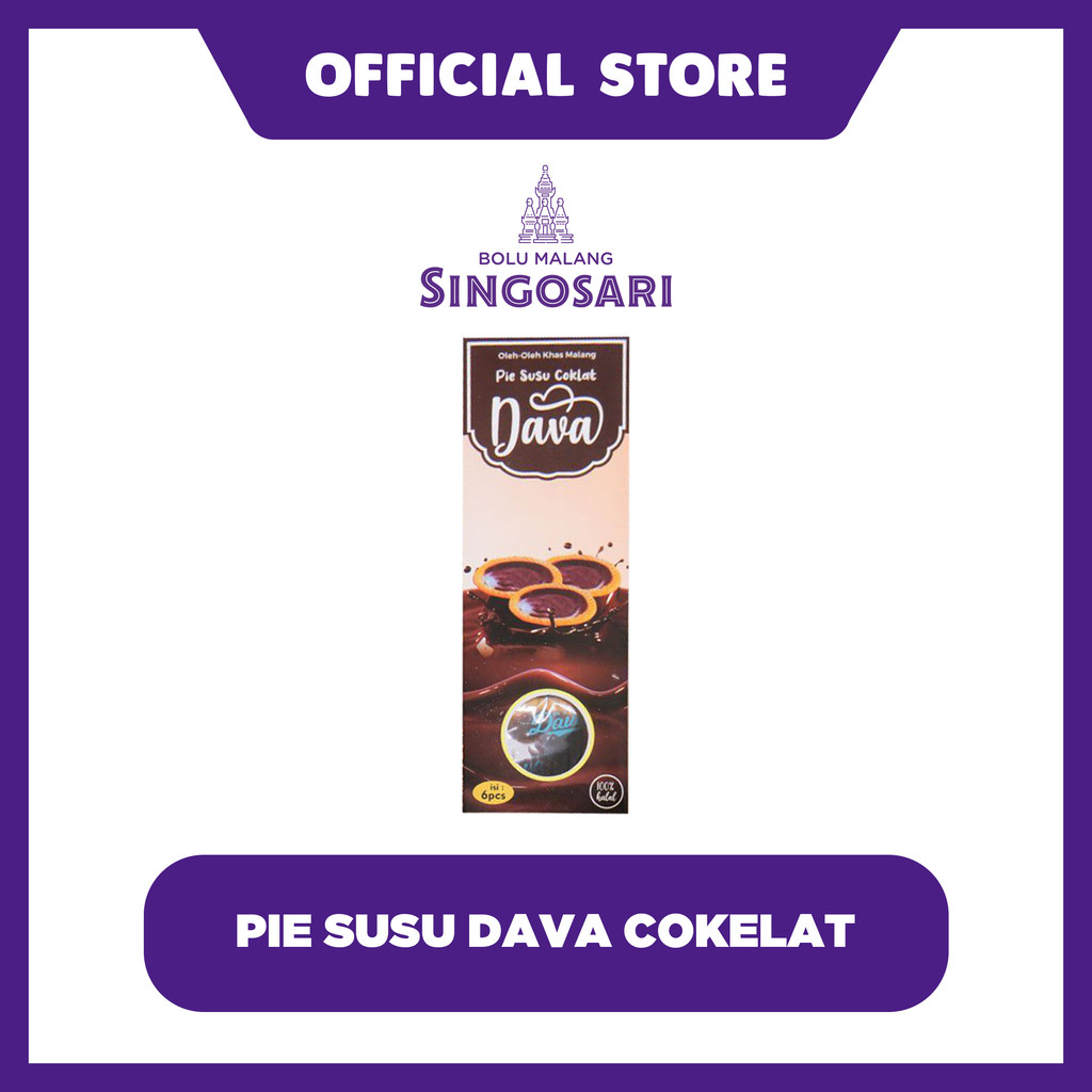 

Pie Susu Dava Cokelat Isi 6