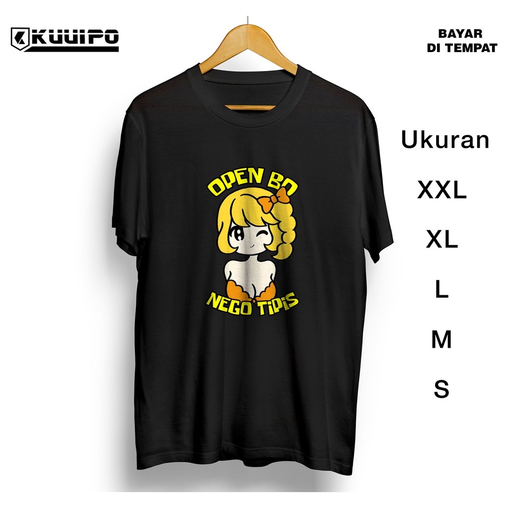 KAOS OPEN BO NEGO TIPIS / KAOS KEREN / BAJU DEWASA / KAOS COWOK DISTRO / BAJU CEWEK