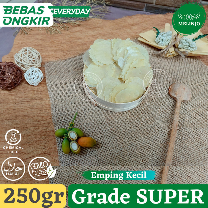 

BEST SELLER EMPING MELINJO MENTAH ORIGINAL SUPER TIPIS KUALITAS EKSPORT 500 gramm - SUPER 250gr