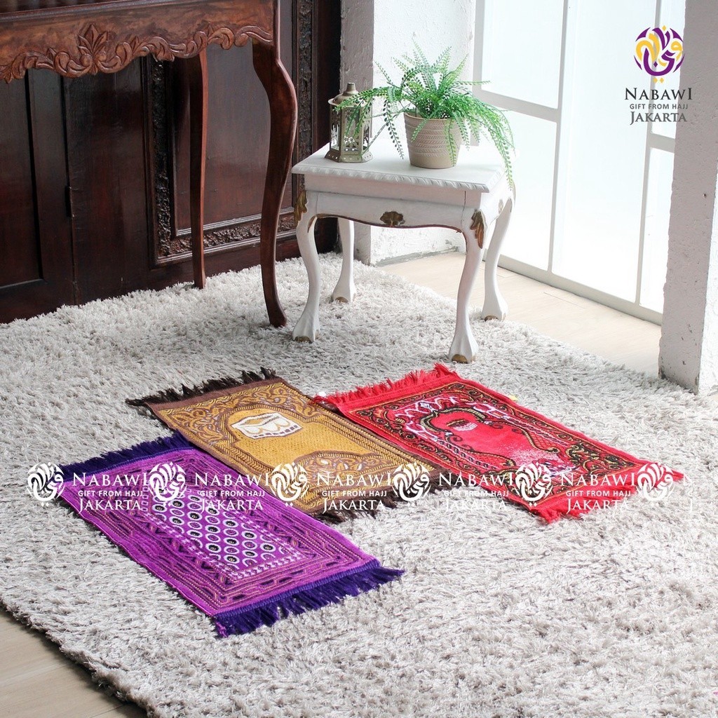 Sajadah Turki Mini Sajadah Kecil Sajadah Anak Souvenir Tahlilan Nabawi Jombang
