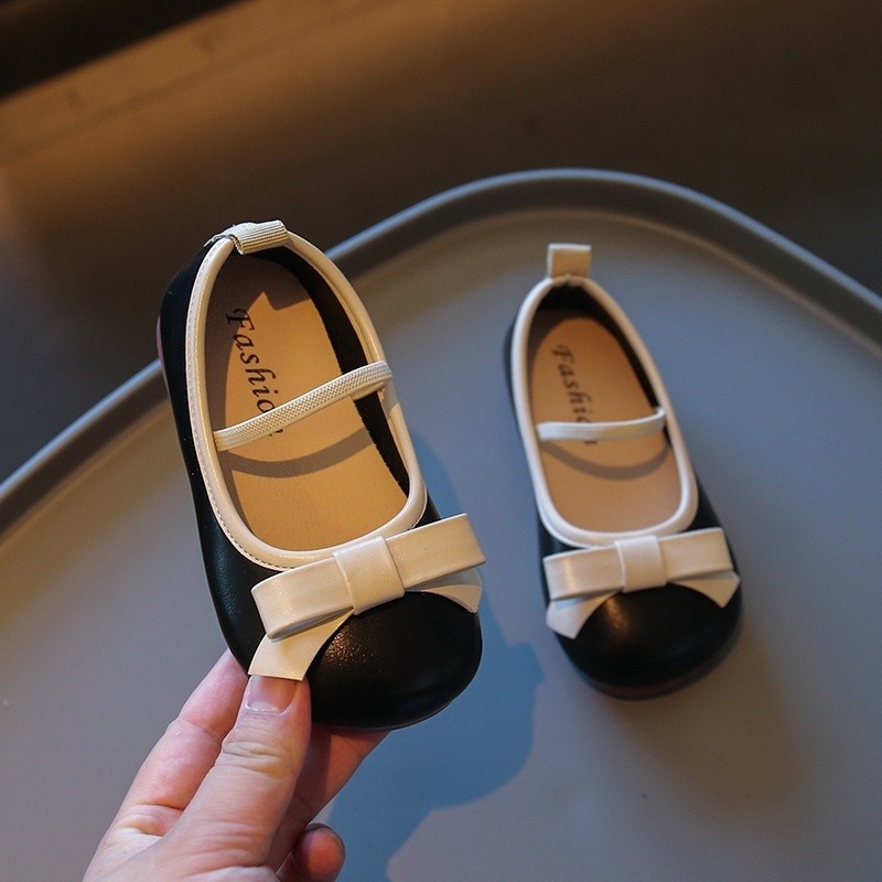 COD- Sepatu Anak Balet Model Pita Perempuan / Kombinasi Sepatu Balet Slip On Anak Perempuan Lucu Imu