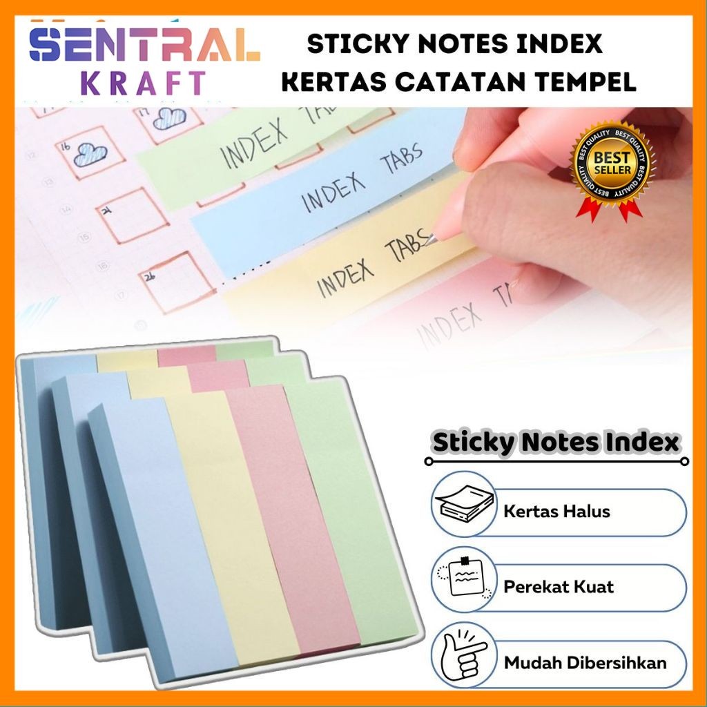 

Sticky Note Index 76x76MM 100 Lembar / Kertas Catatan Kecil Untuk Pembatas Halaman Pengingat Tugas Sekolah Pekerjaan Job Reminder / Mini Notes Stick Paper / Memo Pesan Tempel Halaman Buku Meja Kerja Komputer Telepon Warna Macaron Pastel Soft Colour [SK]