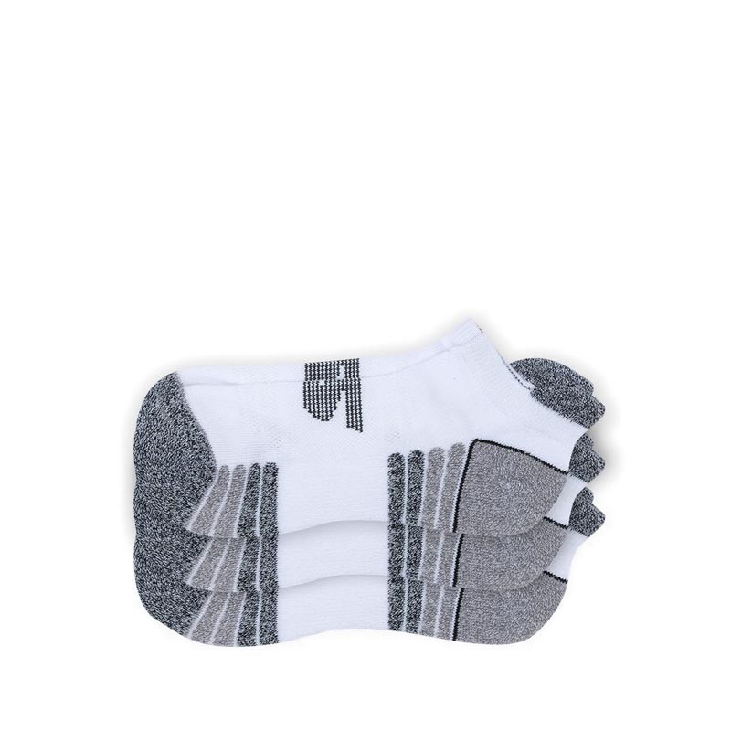 SKECHERS WOMEN 3PK 1/2 TERRY LOW CUT SOCKS - WHITE BLACK