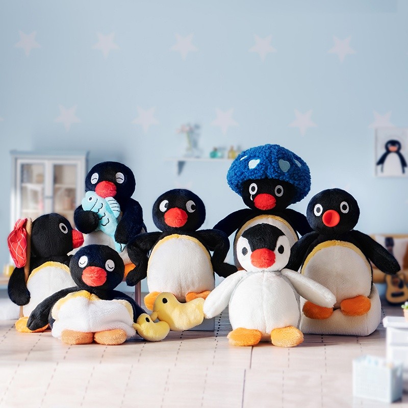 Pingu Plays My Day Fish Goose Serie Blind Box Kawaii Plush Doll Action Figure Toy Model Kid Cute Bir