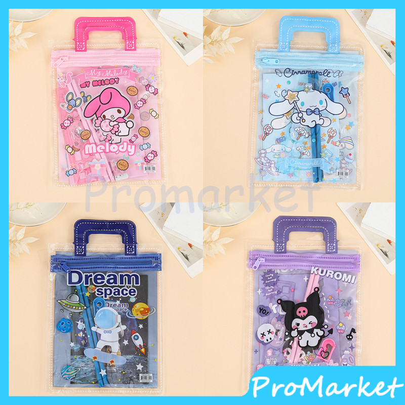 

Alat Tulis Set 6 IN 1 Karakter Kartun Stationery Set Lucu Perlengkapan Sekolah